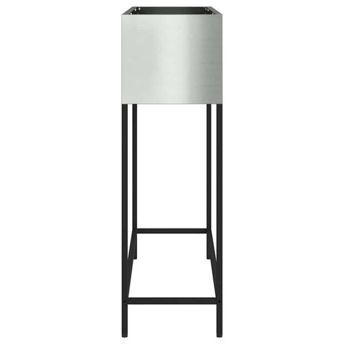 Podwyższona doniczka ogrodowa Srebrny 100 x 26 x 82 cm na Arena.pl