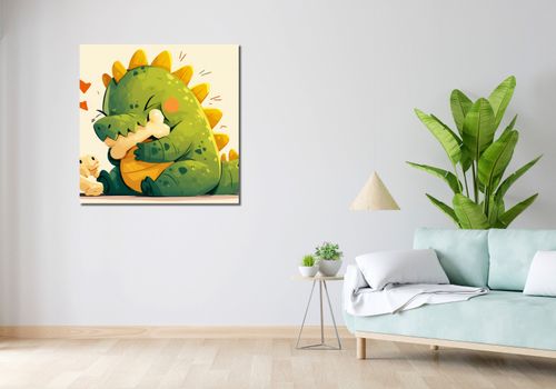 Obraz 90x90cm Uroczy Dinozaur na Arena.pl