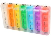 POJEMNIK NA LEKI TABLETKI PUDEŁKO TYGODNIOWY PORY DNIA LEKARSTWA KASETKA