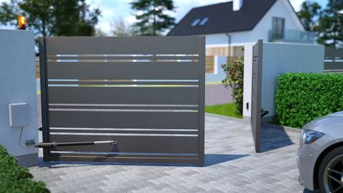 Zestaw do bramy dwuskrzydłowej FORCE SW200 2x2m 400 kg lampa do skrzydłowej na Arena.pl