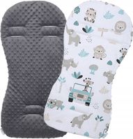 2 x WKŁADKA DO WÓZKA SPACERÓWKI MINKY BAWEŁNA DWUSTRONNA BABYMAM