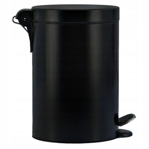 Kosz na śmieci łazienkowy pojemnik czarny elegancki wytrzymały uniwersalny na Arena.pl