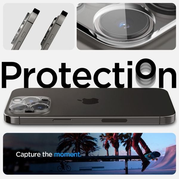 osłona aparatu spigen optik.tr camera protector 2-pack iphone 14 pro zdjęcie 7