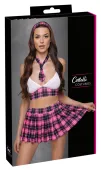 cottelli costumes komplet 4-częściowy szkolny rożowo-czarna krata s