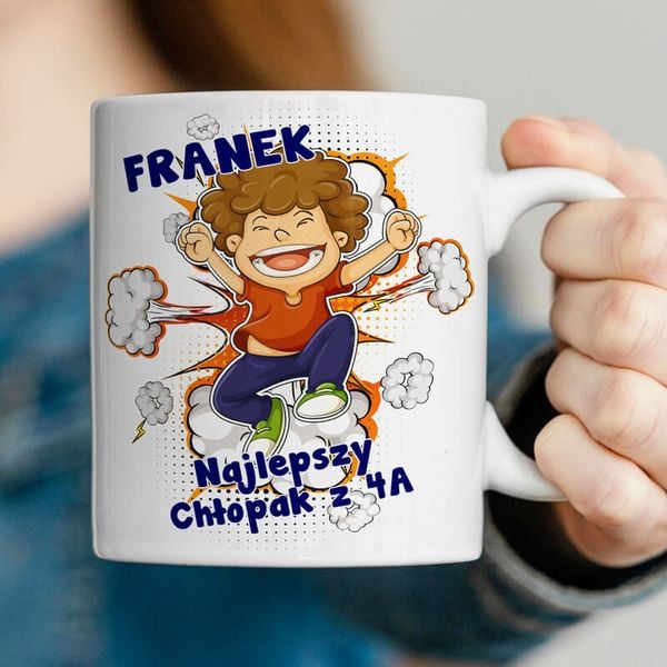Kubek z nadrukiem - Najlepszy Chłopak w klasie zdjęcie 1