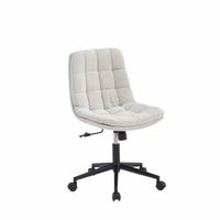 Krzesło biurowe obrotowe COMFI regulowane beżowe sztruks nowoczesne