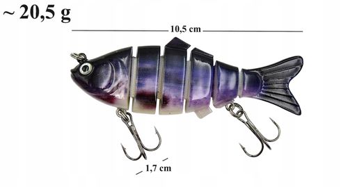 WOBLER na Szczupaka łamany tonący 10,5 cm 20,5 g na Arena.pl