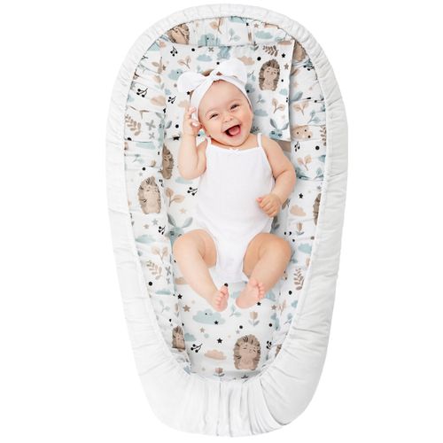 KOKON DLA NIEMOWLĄT BAWEŁNIANY ZESTAW 4 ELEMNTY JEŻ na Arena.pl