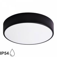 Minimalistyczny plafon okrągły 137623620064 czarna lampa