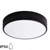 Minimalistyczny plafon okrągły 137623620064 czarna lampa
