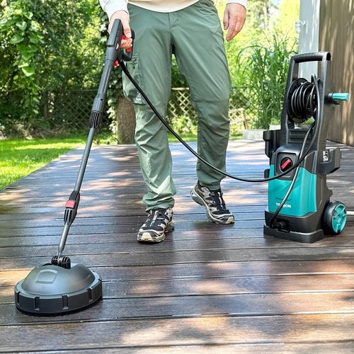 SAMOSSĄCA MYJKA CIŚNIENIOWA MOCNA POMPA 2000W TURBO DYSZA L6 ZWIJACZ na Arena.pl