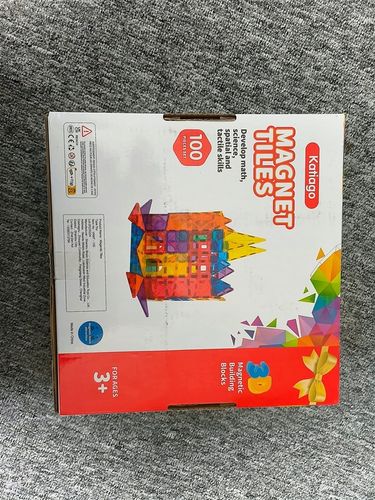 KLOCKI MAGNETYCZNE 3D 100 ELEMENTÓW KOLOROWE EDUKACYJNE ZESTAW DLA DZIECI na Arena.pl