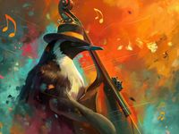 Plakat 80x60cm Pingwinia Nuta