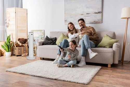 Wentylator kolumnowy HEVA MOX wiatrak podłogowy stojący cichy LED na Arena.pl