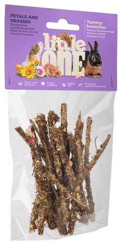 Przysmak dla małych gryzoni - Little One Gałązki z płatkami i trawami 35g na Arena.pl