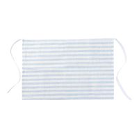 Płócienna zapaska do sublimacji - kremowa w błękitne paski