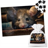 PUZZLE TRADYCYJNE - ZWIERZĘTA MYSZ MYSZKA - 110 el