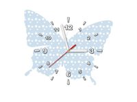 40X40CM ZEGAR NIEBIESKI MOTYL OBRAZ