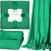 GRUBY KOC CIEPŁY NARZUTA DWUSTRONNA NA ŁÓŻKO KANAPĘ 220x200 cm PLED MIĘKKI