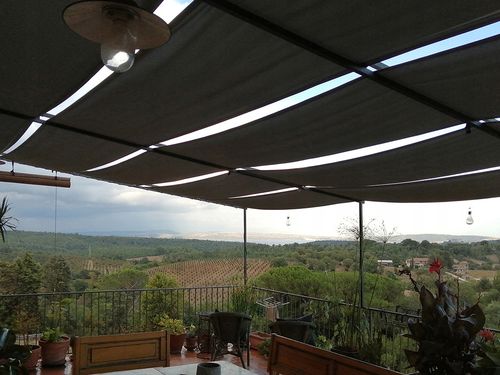 PAS ALTANOWY ŻAGIEL PRZECIWSŁONECZNY NA DACH KONSTRUKCJI HDPE SZARY 0,4X5 na Arena.pl