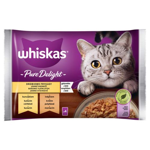 Whiskas Pure Delight Mokra karma dla kotów drobiowe frykasy galaretka 340 g na Arena.pl