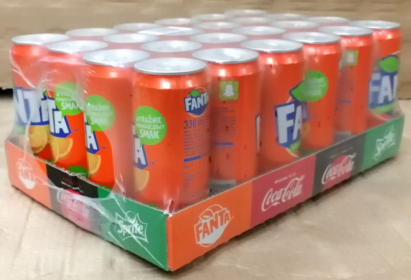 Fanta Puszka 330ml - karton zdjęcie 1