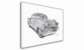 OBRAZ NA PŁÓTNIE PROSTOKĄTNY - USA - Cadillac - 1950