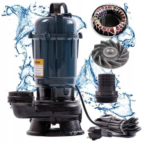 POMPA DO WODY BRUDNEJ CZYSTEJ SZAMBA Z ROZDRABNIACZEM ZATAPIALNA + WĄŻ na Arena.pl