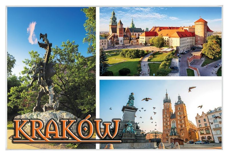 Kraków smok - magnes szklany zdjęcie 1
