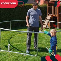 ZESTAW 4X KOTWA KOTWY WBIJANE SZPILKI ŚLEDŹ DO TRAMPOLINY OCYNKOWANE 430 MM