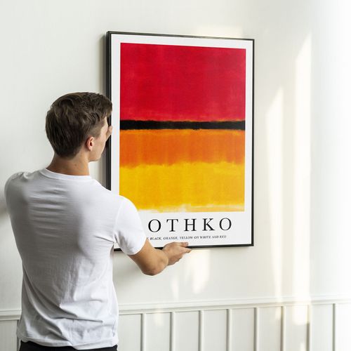 Plakat rothko abstrakcja 50x70 cm w czarnej ramie na Arena.pl
