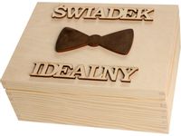 Drewniane Pudełko Oryginalny Prezent dla Świadka