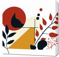 Obraz 60x60cm Ogień i Flora