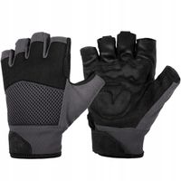2X HELIKON Rękawice Taktyczne HALF FINGER Czarne Grey