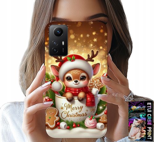 ETUI DO XIAOMI NOTE 12S 4G - RENIFEREK SŁODKI RENIFER ŚWIĄTECZNE WZÓR na Arena.pl