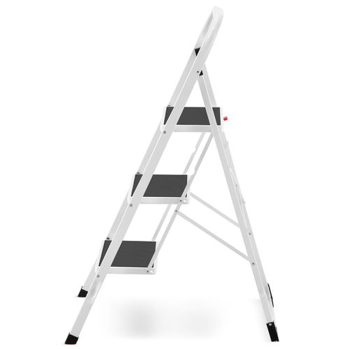 Drabina domowa lekka składana stalowa drabinka schodki 3 stopnie HIGHER BI na Arena.pl