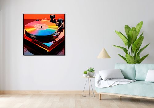 Plakat 90x90cm Wibracje Retro Winyli na Arena.pl