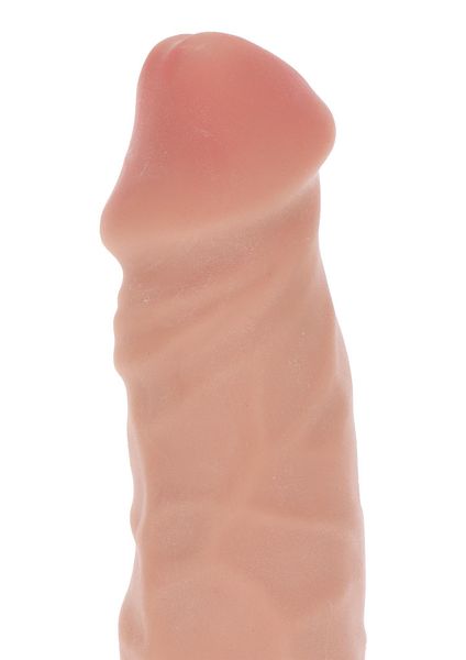 Dual Density Big Vibrator 9in. Light skin tone zdjęcie 3