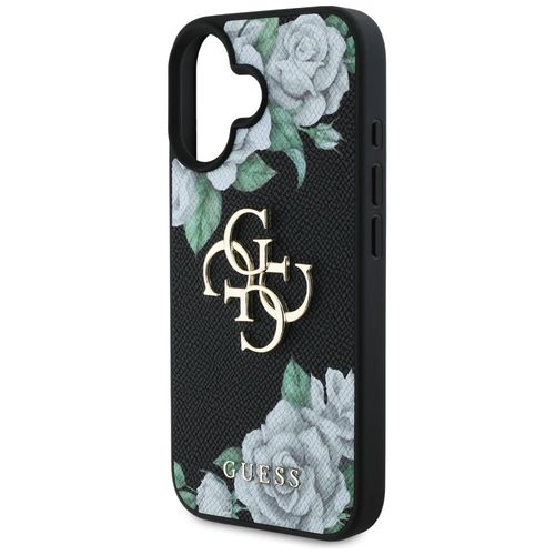 etui guess grained roses big 4g logo do  iphone 16 czarny na Arena.pl