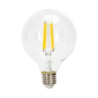 Żarówka LED Filament Przezroczysta G95 E27 10W=77W 1100lm Ciepła