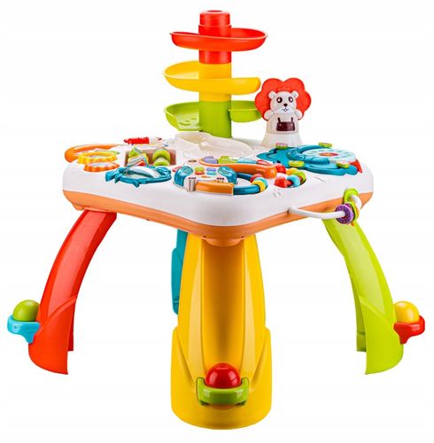 EDUKACYJNY interaktywny STOLIK ORGANKI ZJEŻDŻALNIA PIŁEK PIŁKI Liczydło na Arena.pl