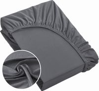 Prześcieradło z gumką jersey Design91 140X200 stalowy