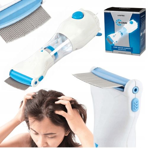 GRZEBIEŃ NA WSZY GNIDY PCHŁY ELEKTRYCZNY FILTR ODKURZACZ TERMINATOR na Arena.pl