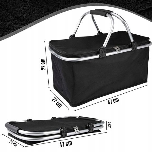 KOSZ PIKNIKOWY SKŁADANY KOSZYK TERMICZNY NA ZAKUPY PIKNIK RÓŻNE WZORY na Arena.pl