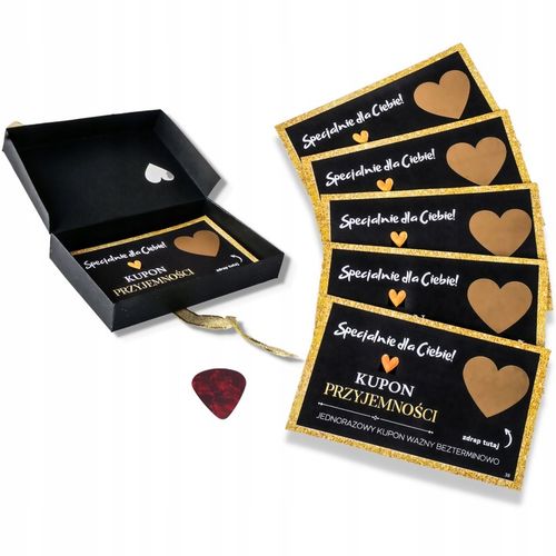 KUPONY PRZYJEMNOŚCI ZDRAPKI 12 sztuk DLA CHŁOPAKA DZIEWCZYNY WALENTYNKI na Arena.pl