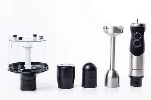 BLENDER RĘCZNY WIELOFUNKCYJNY RIWALL RB-01 6w1 TYTANOWE OSTRZA MOCNY na Arena.pl