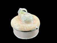 SZKATUŁKA Z BUCIKIEM RÓŻOWA - CHRZEST - ROCZEK - VERONESE AT09054AA