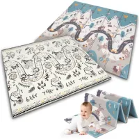 MATA PIANKOWA EDUKACYJNA SKŁADANA DLA DZIECI DUŻA 180x200 DYWAN NUKIDO