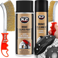 K2 ZESTAW LAKIER FARBA DO MALOWANIA ZACISKÓW HAMULCOWYCH SPRAY CZARNY