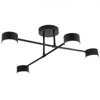 ŻYRANDOL LED GX53 KOMI X4 CZARNY STAL ALUMINIUM 15W IP20